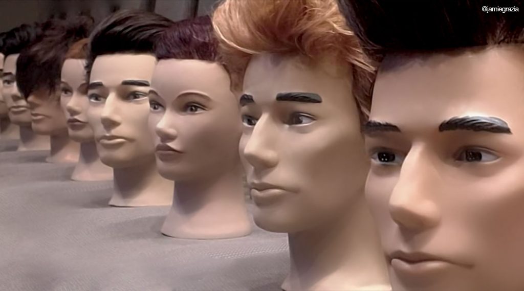 A selection of Pivot Point male mannequins @jamiedgrazia