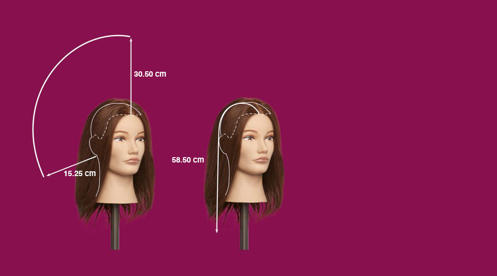 Pivot Point Mannequin Hair Measurements