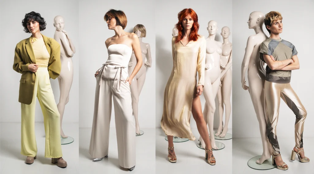 Models from Pivot Point International Authenticity Trend Collection